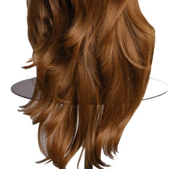 AneShe Wig 28" Long Wavy Hair Heat Resistant Wig (Light Golden Brown) New - Picture 5 of 7